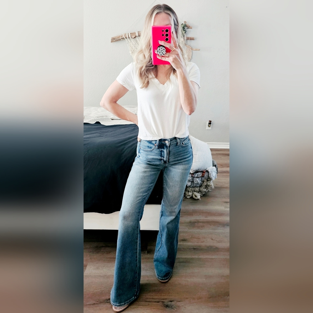 Judy Blue Light Blue Flare Jeans